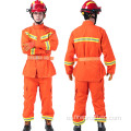 Tejido de traje de rescate de emergencia de fuego aramid rojo